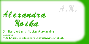 alexandra moika business card